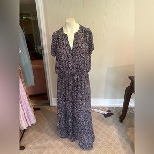 EUC FLORAL GAP MAXI DRESS
